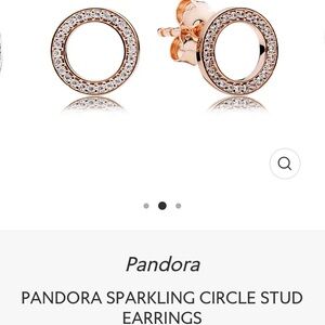 Pandora Sparkling Circle Stud Earrings